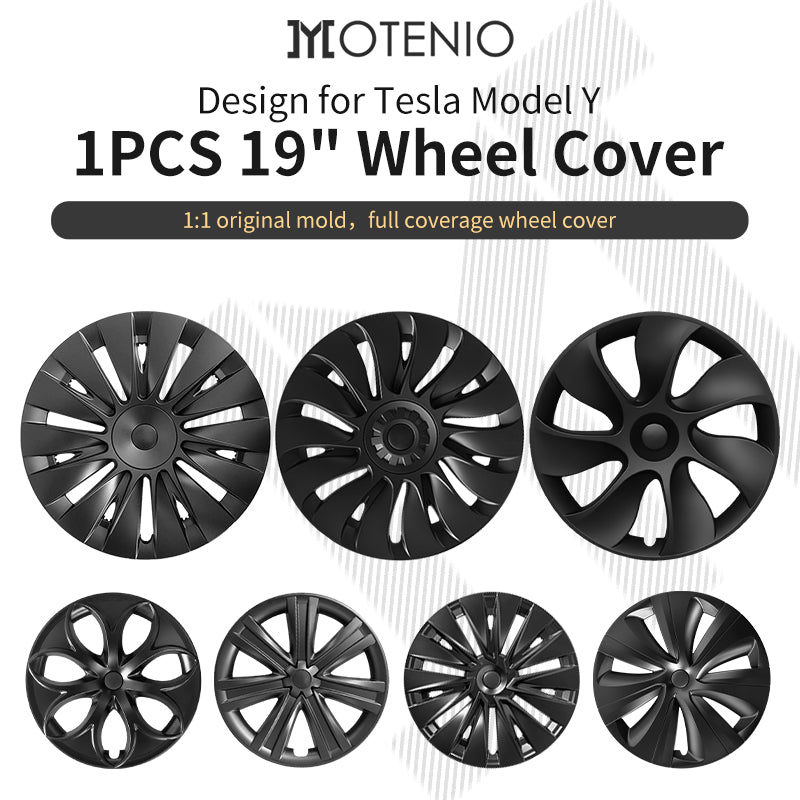 1 Piece Wheel Cover in Multiple Styles for Tesla Model Y - MOTENIO
