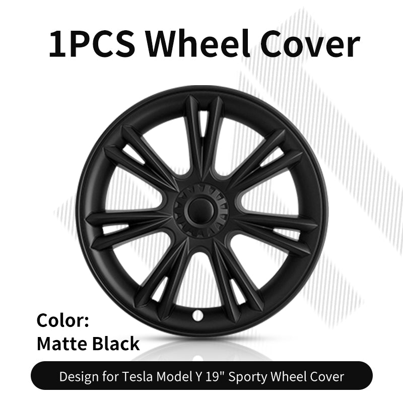 1 Piece Wheel Cover in Multiple Styles for Tesla Model Y - MOTENIO