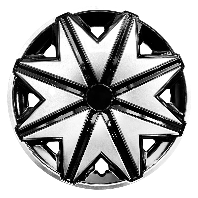 14" Star Style Wheel Covers Hubcaps for Universal Fit R14 Tire Steel Wheels 4 PCS - MOTENIO