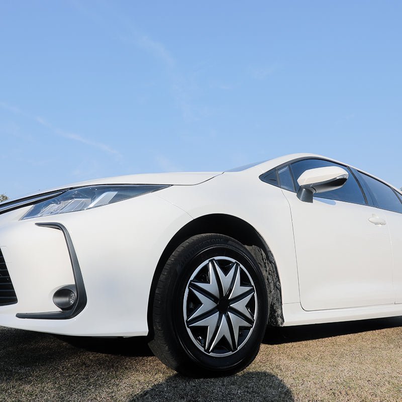 14" Star Style Wheel Covers Hubcaps for Universal Fit R14 Tire Steel Wheels 4 PCS - MOTENIO