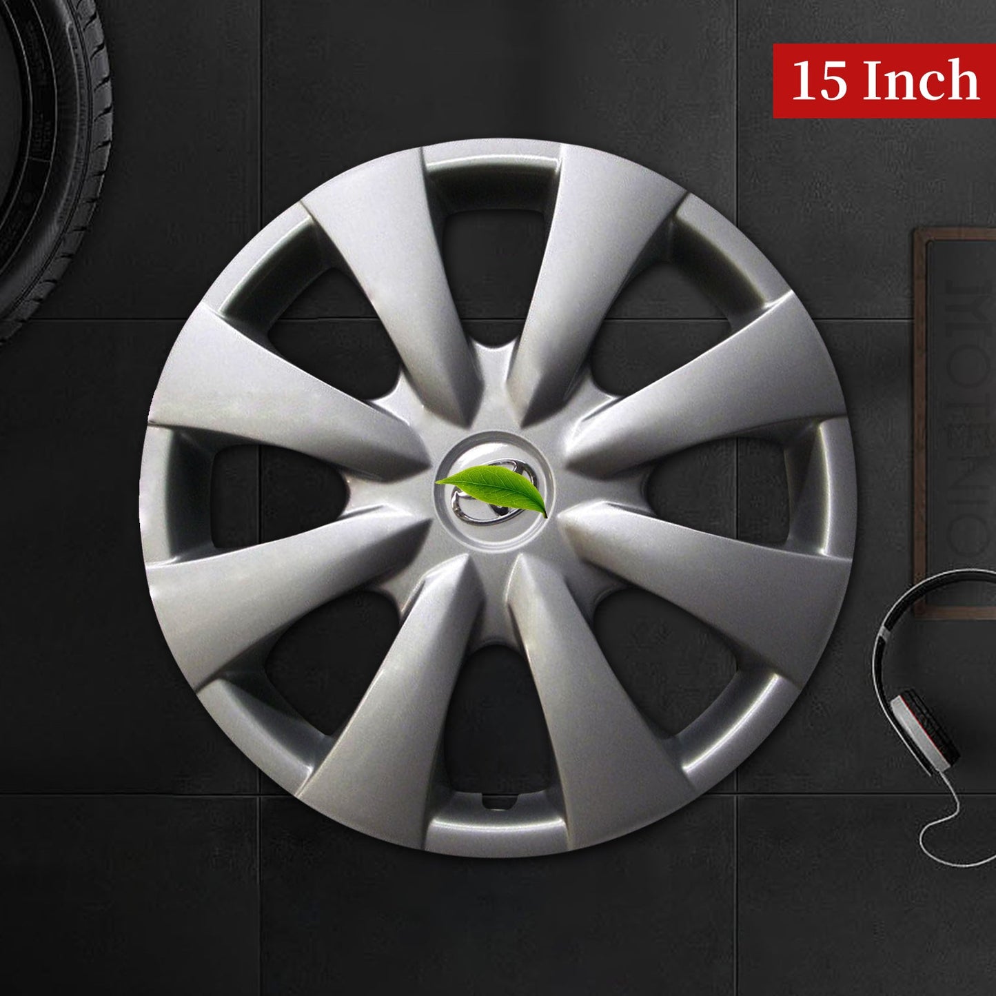 15" Hubcaps for Toyota Corolla 2009 - 2013 15inch Iron Rim Wheel Covers 4 PCS - MOTENIO