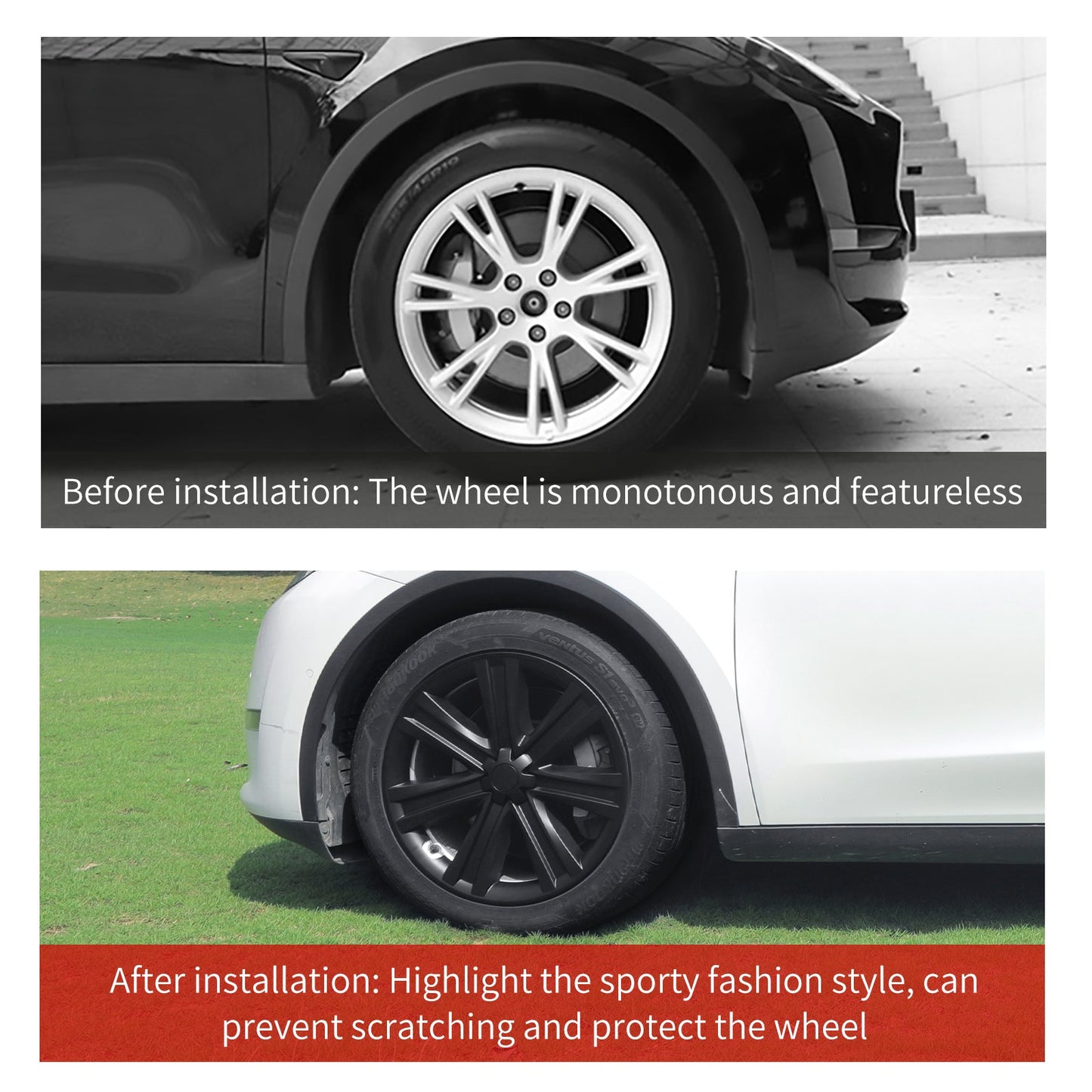 19'' Arachnid Style Wheel Cover for Tesla Model S/Y - MOTENIO