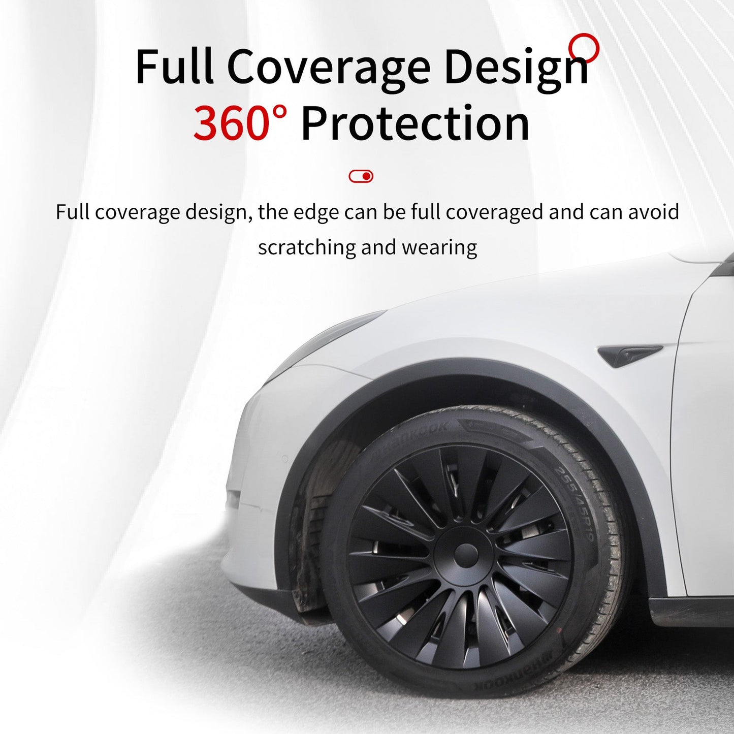 19'' Blade Style Wheel Cover for Tesla Model Y - MOTENIO