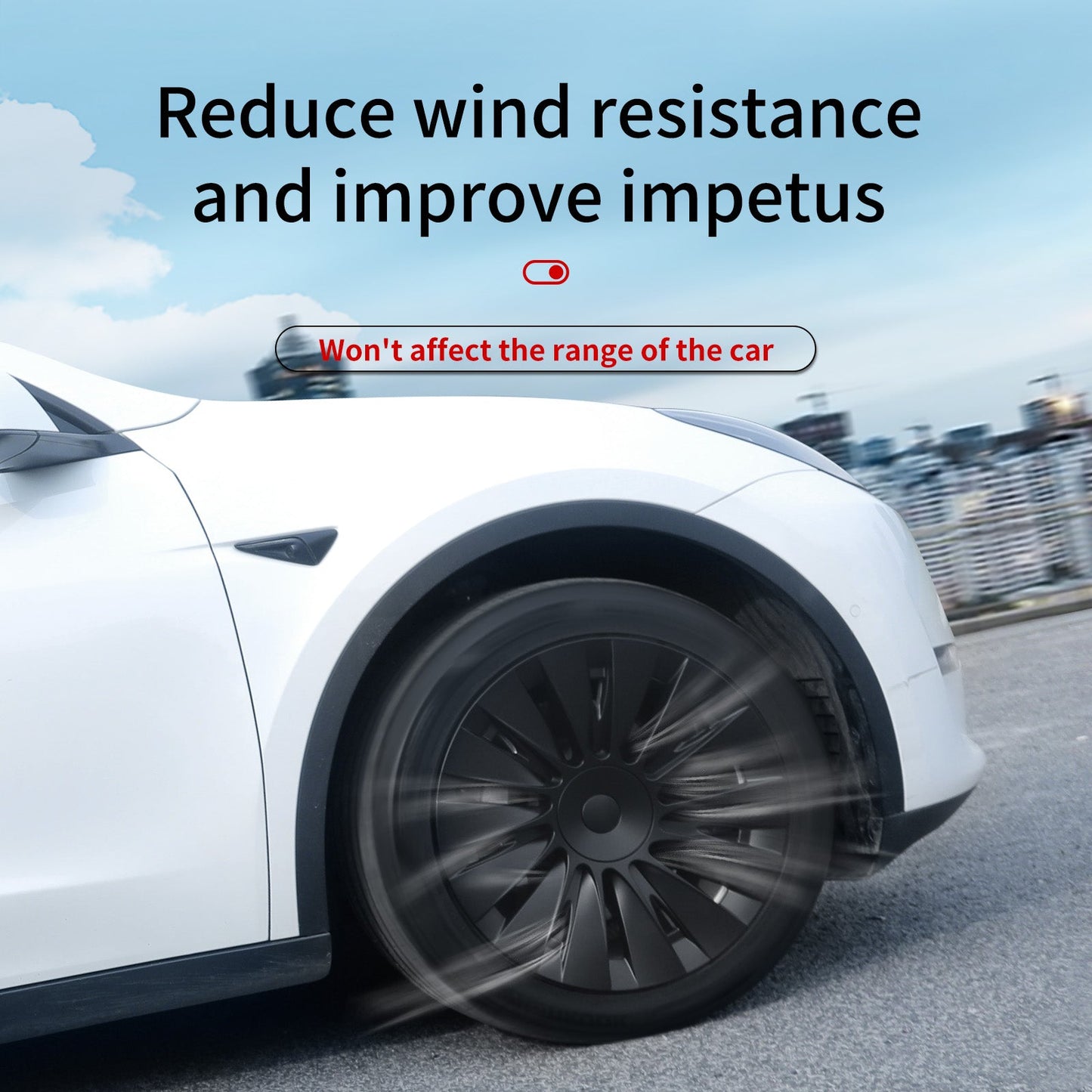 19'' Blade Style Wheel Cover for Tesla Model Y - MOTENIO