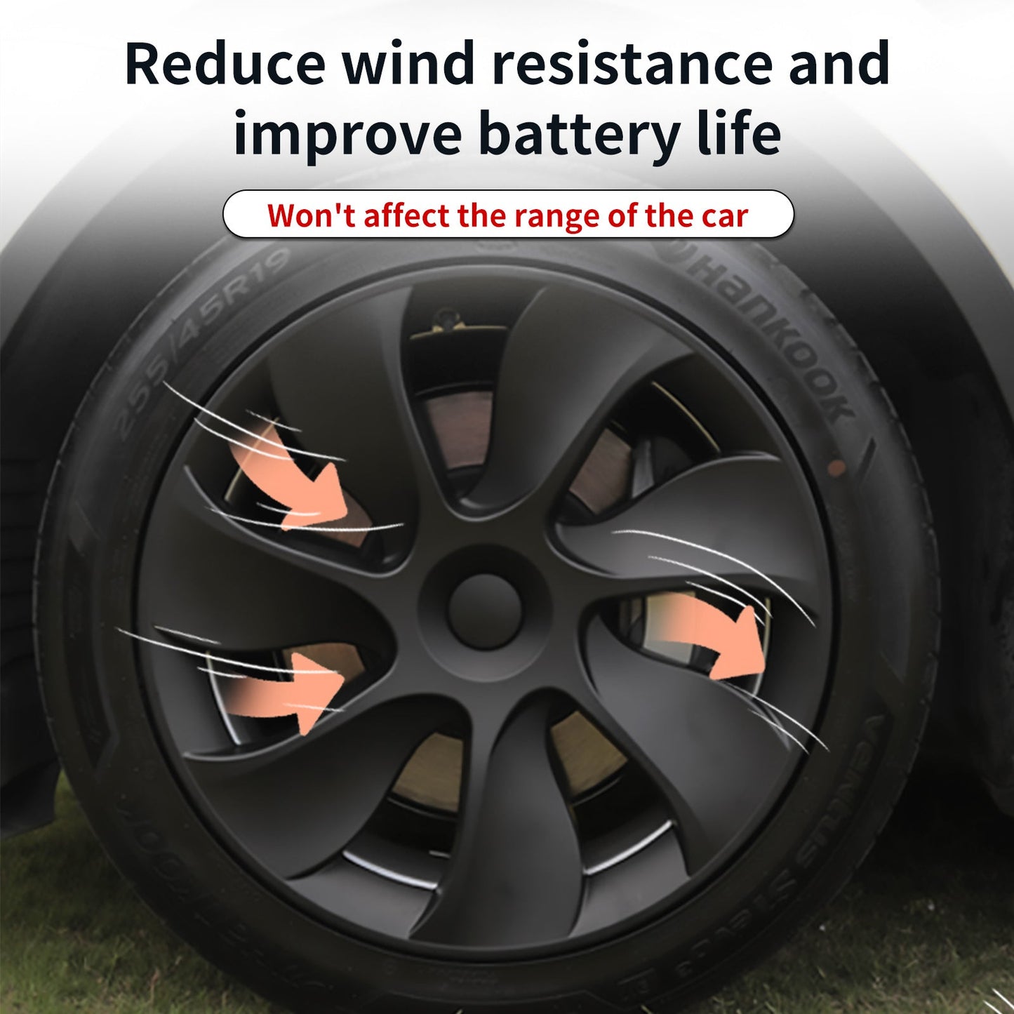19'' Cyclone Style Wheel Cover for Tesla Model Y - MOTENIO