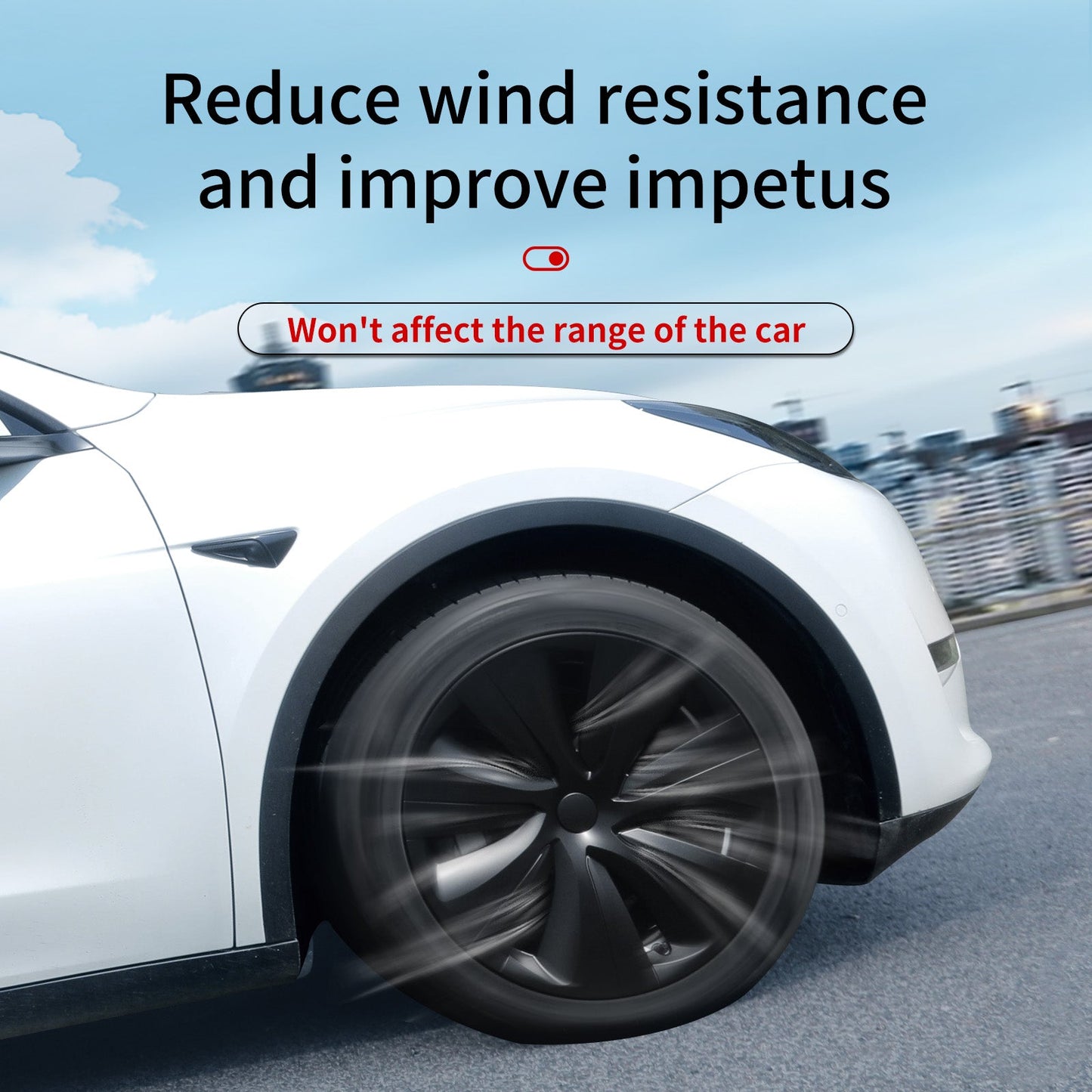 19'' Hurricane Style Wheel Cover for Tesla Model Y - MOTENIO