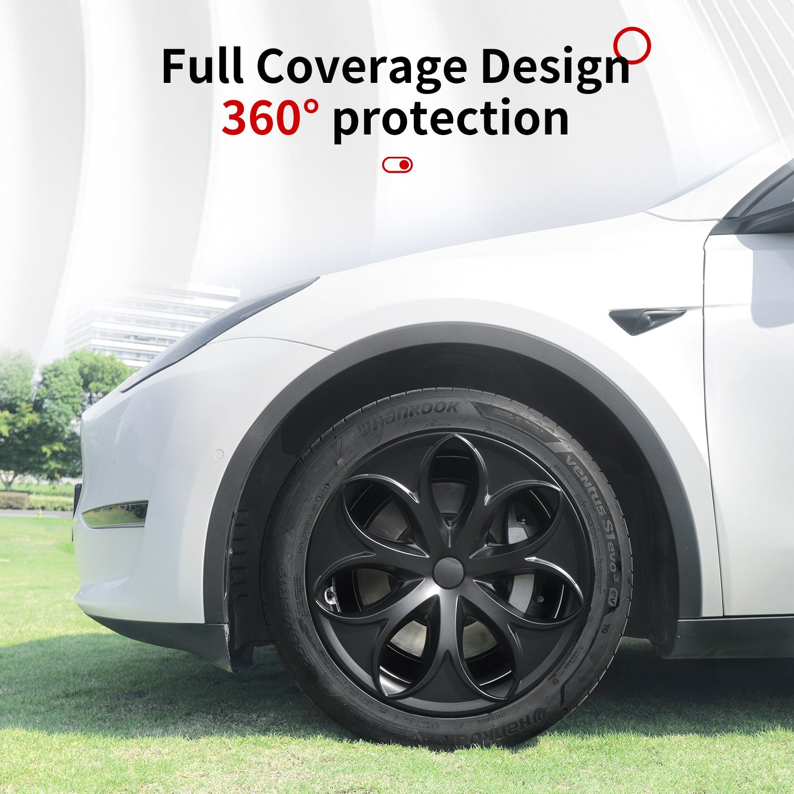 19'' Petal Style Wheel Cover for Tesla Model Y 2020 - 2024 Year - MOTENIO