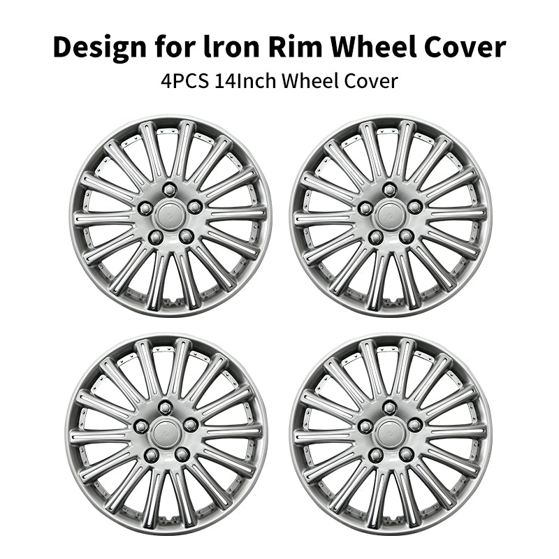 14" umbrella Style Wheel Covers Hubcaps for Universal Fit R14 Tire Steel Wheels 4 PCS