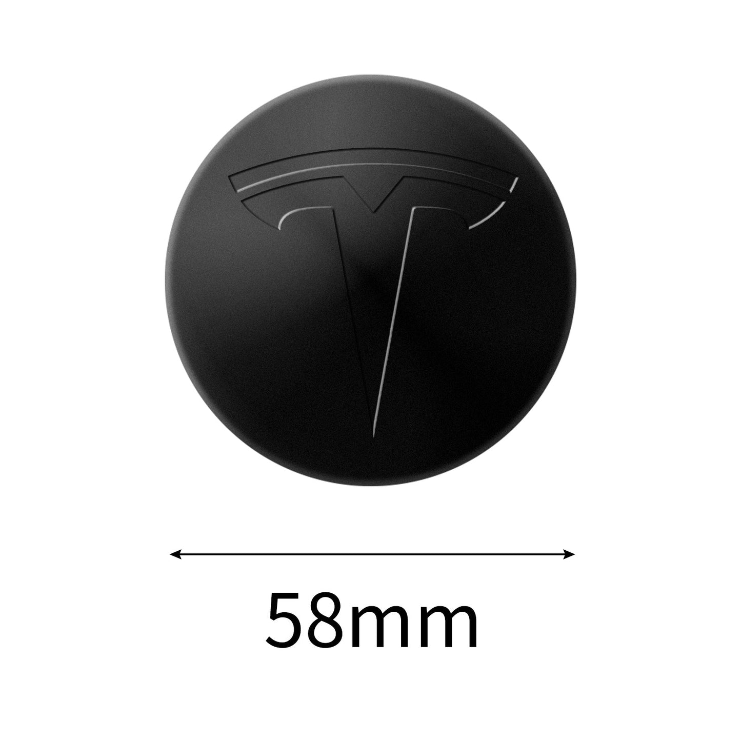 4PCS Design For Tesla Wheel Cover Center Logo Cap for MOTENIO wheel cover - MOTENIO