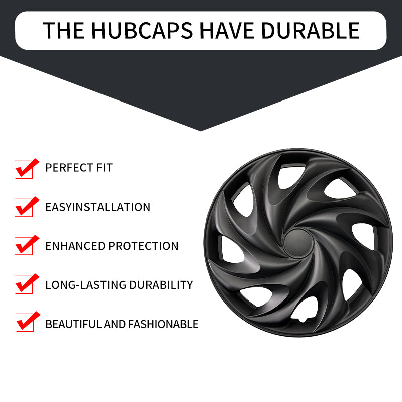 14" Tornado Style Wheel Covers Hubcaps for Universal Fit R14 Tire Steel Wheels 4 PCS
