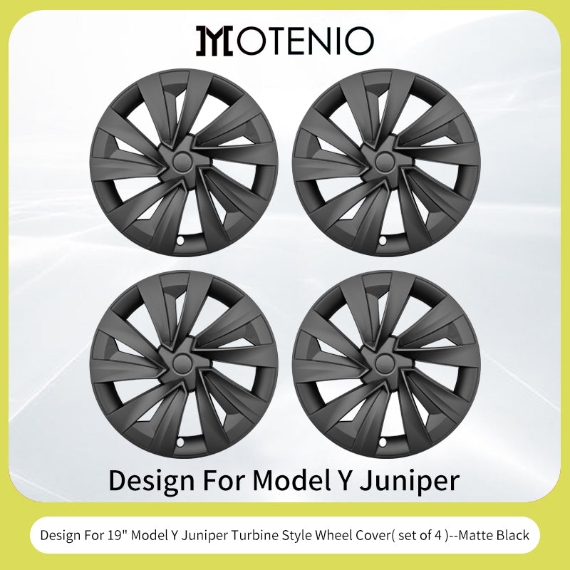 19inch Wheel Cap for Model Y Juniper 2025 Turbine Car Performance Accessories Hub Cap Automobile Wheel Cap Design for Tesla 4PCS