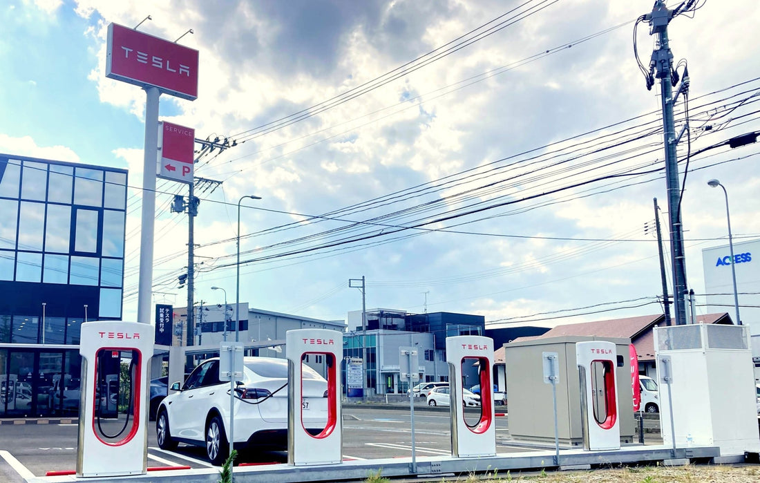 Exploring Tesla's New Supercharger: Sendai-Miyagino, Japan - MOTENIO