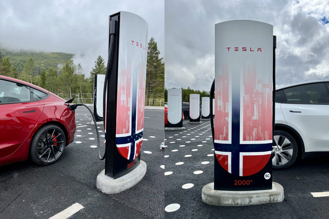 Tesla Expands Charging Network in Norway: 2000th Stall and More Near Vøringsfossen - MOTENIO