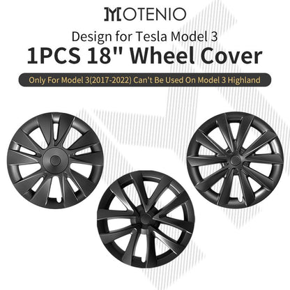 1 Piece 18" Wheel Cover in Multiple Styles for Tesla Model 3 - MOTENIO