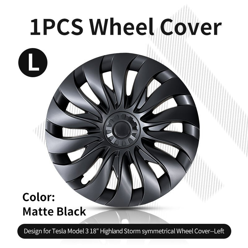 1 Piece 18" Wheel Cover in Multiple Styles for Tesla Model 3 Highland - MOTENIO