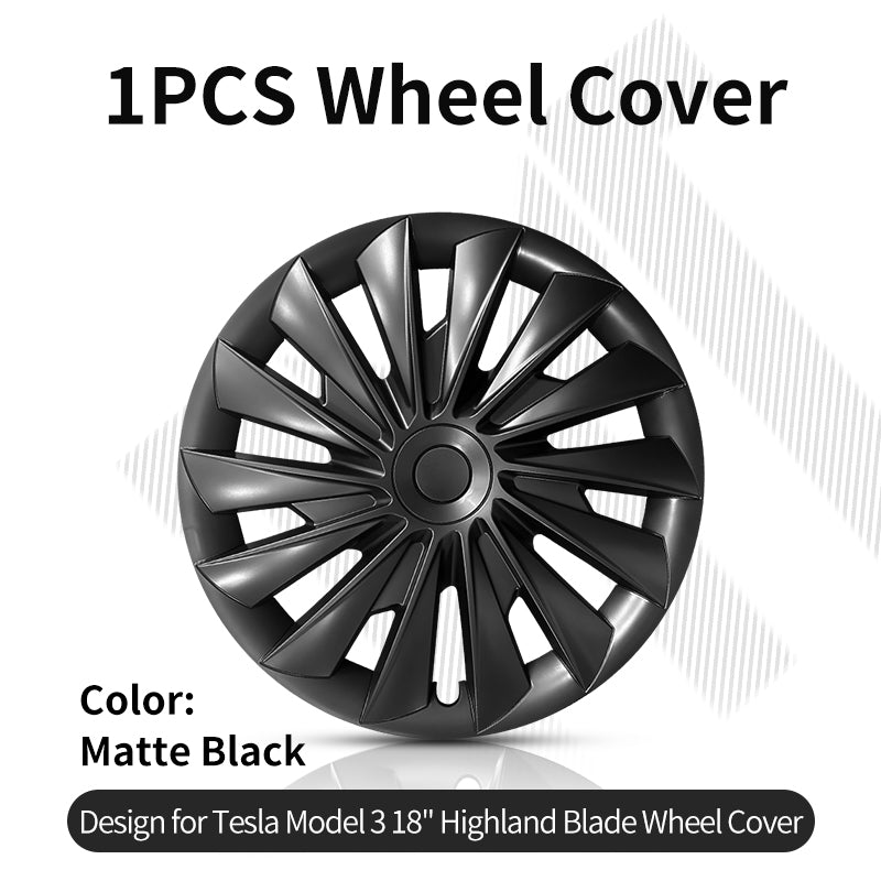 1 Piece 18" Wheel Cover in Multiple Styles for Tesla Model 3 Highland - MOTENIO