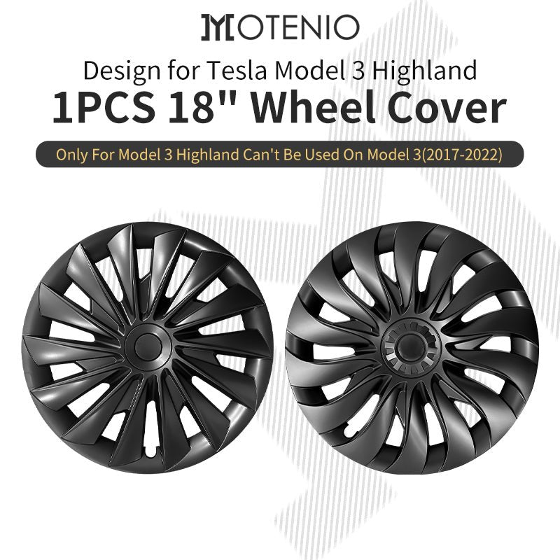 1 Piece 18" Wheel Cover in Multiple Styles for Tesla Model 3 Highland - MOTENIO