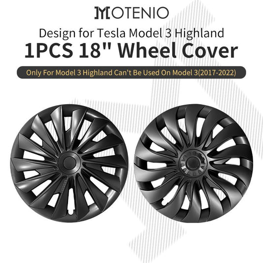 1 Piece 18" Wheel Cover in Multiple Styles for Tesla Model 3 Highland - MOTENIO