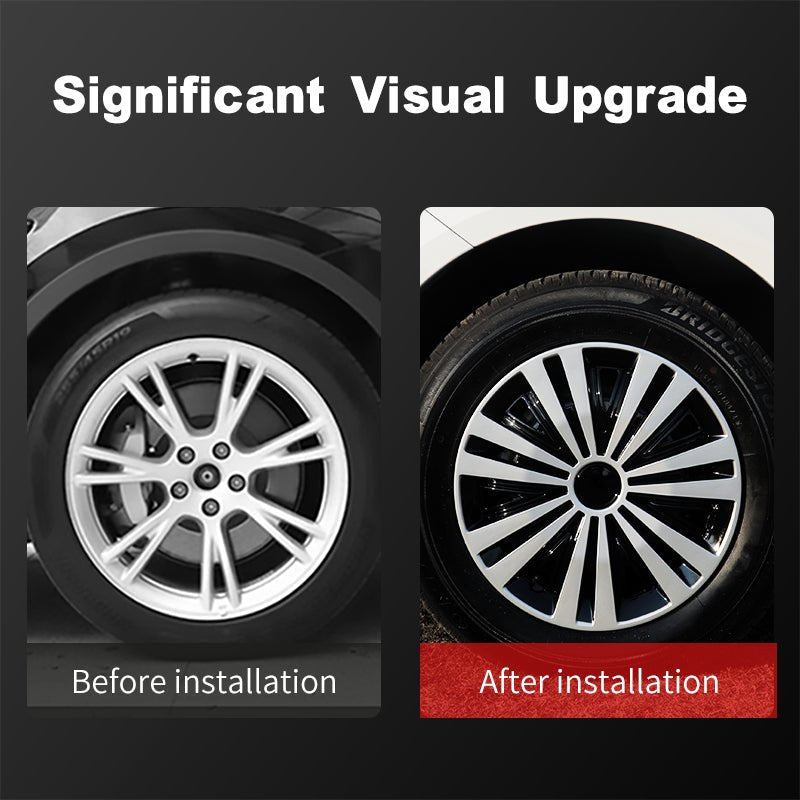14" Arachnid Style Wheel Covers Hubcaps for Universal Fit R14 Tire Steel Wheels 4 PCS - MOTENIO