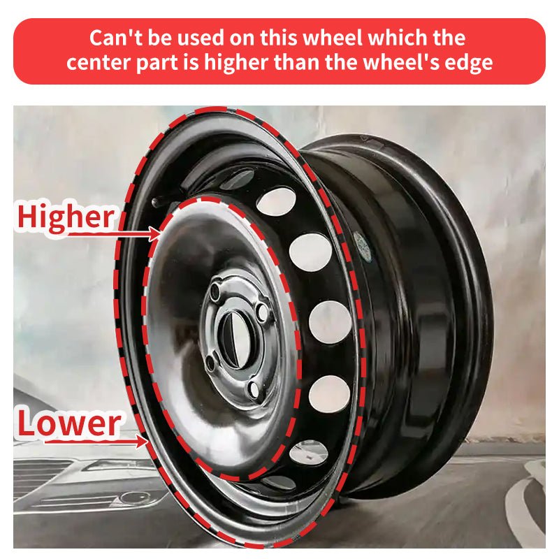 14" Cyclone Style Wheel Covers Hubcaps for Universal Fit R14 Tire Steel Wheels 4 PCS - MOTENIO