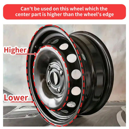 14" Cyclone Style Wheel Covers Hubcaps for Universal Fit R14 Tire Steel Wheels 4 PCS - MOTENIO