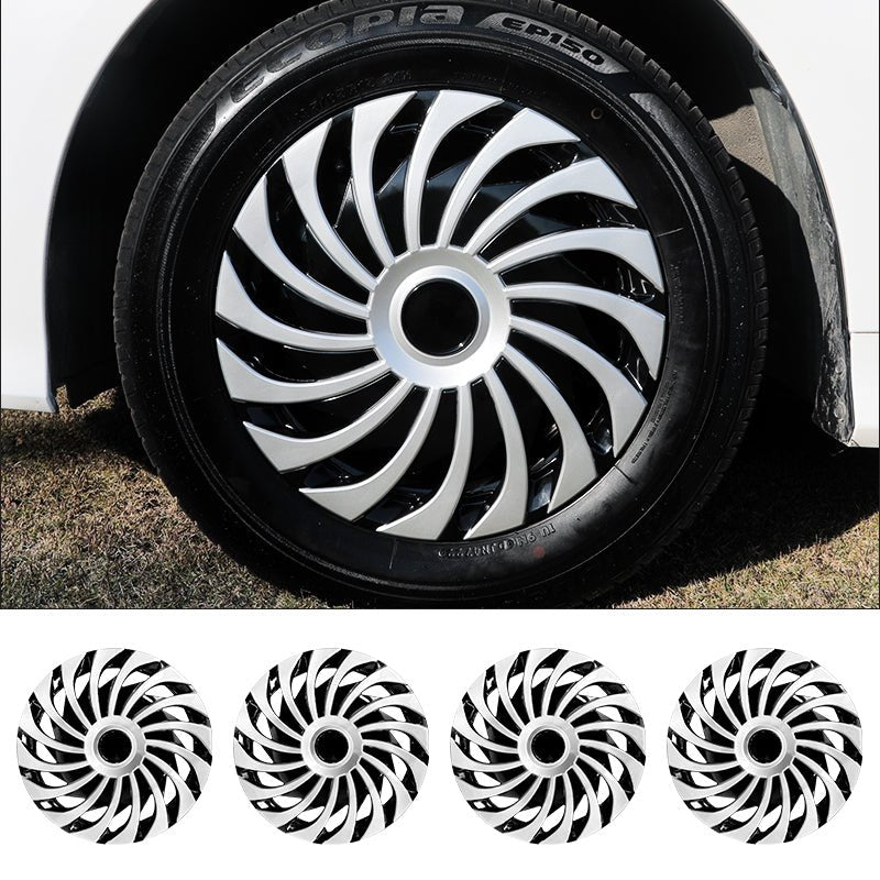 14" Cyclone Style Wheel Covers Hubcaps for Universal Fit R14 Tire Steel Wheels 4 PCS - MOTENIO