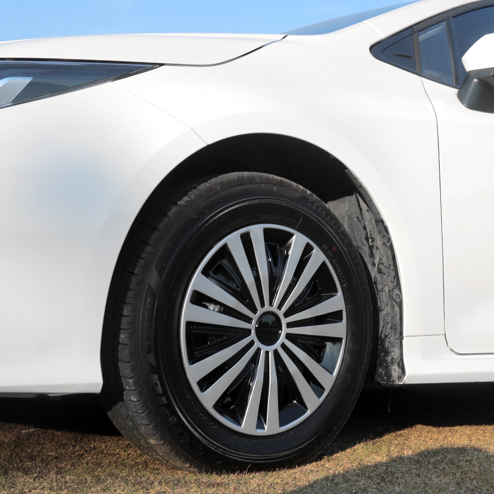 15" Arachnid Style Wheel Covers Hubcaps for Universal Fit R15 Tire Steel Wheels 4 PCS - MOTENIO