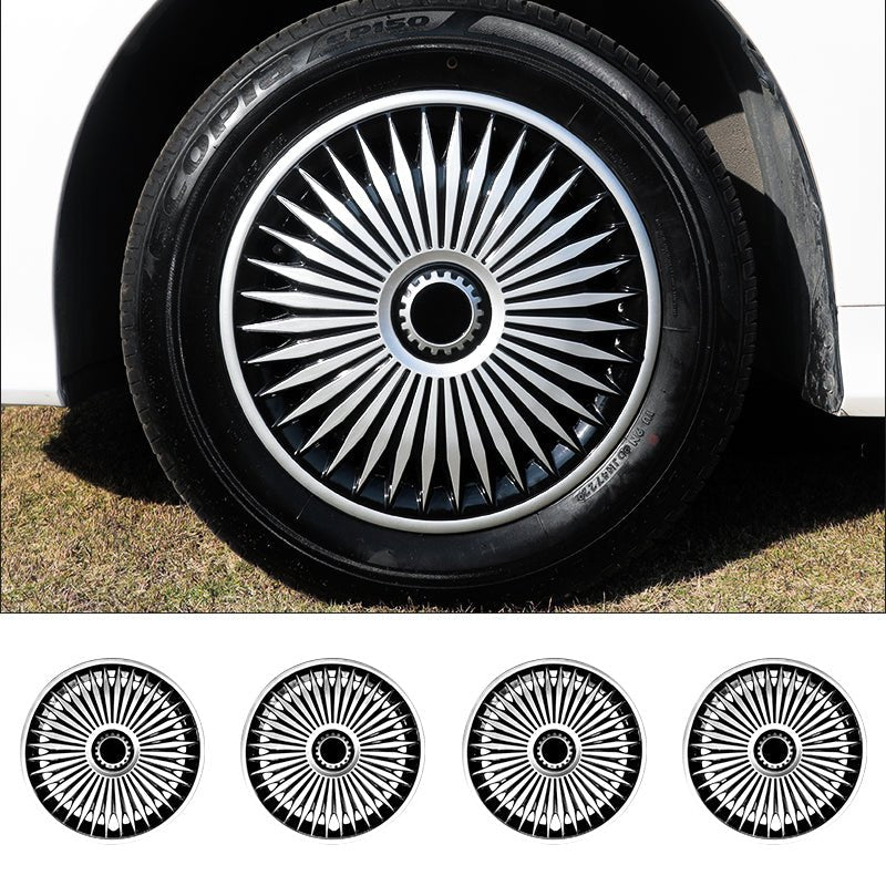 15" Blade Style Wheel Covers Hubcaps for Universal Fit R15 Tire Steel Wheels 4 PCS - MOTENIO