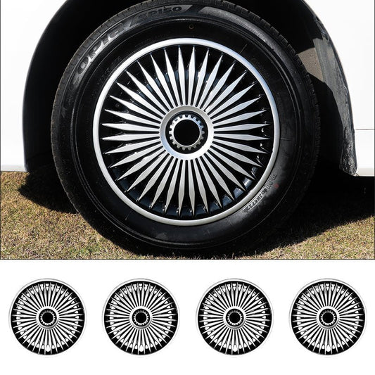 15" Blade Style Wheel Covers Hubcaps for Universal Fit R15 Tire Steel Wheels 4 PCS - MOTENIO