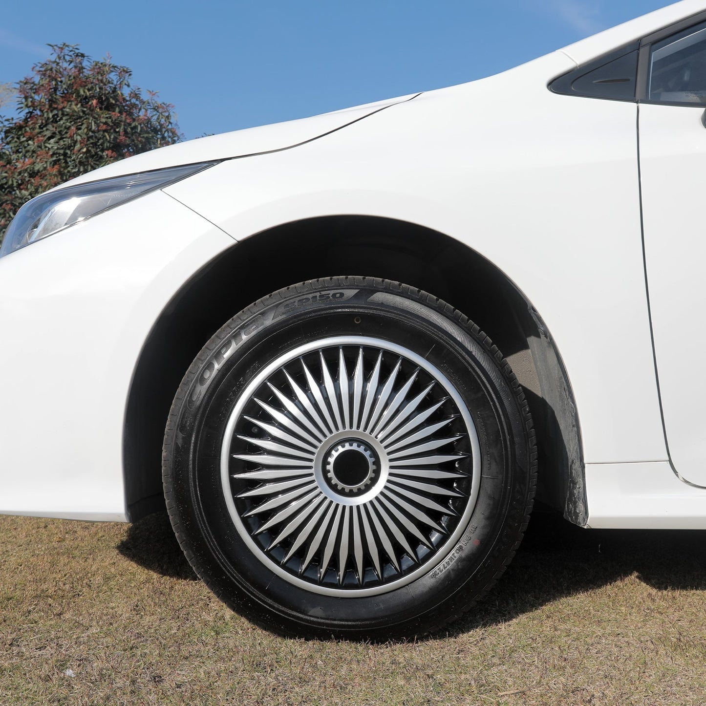 15" Blade Style Wheel Covers Hubcaps for Universal Fit R15 Tire Steel Wheels 4 PCS - MOTENIO