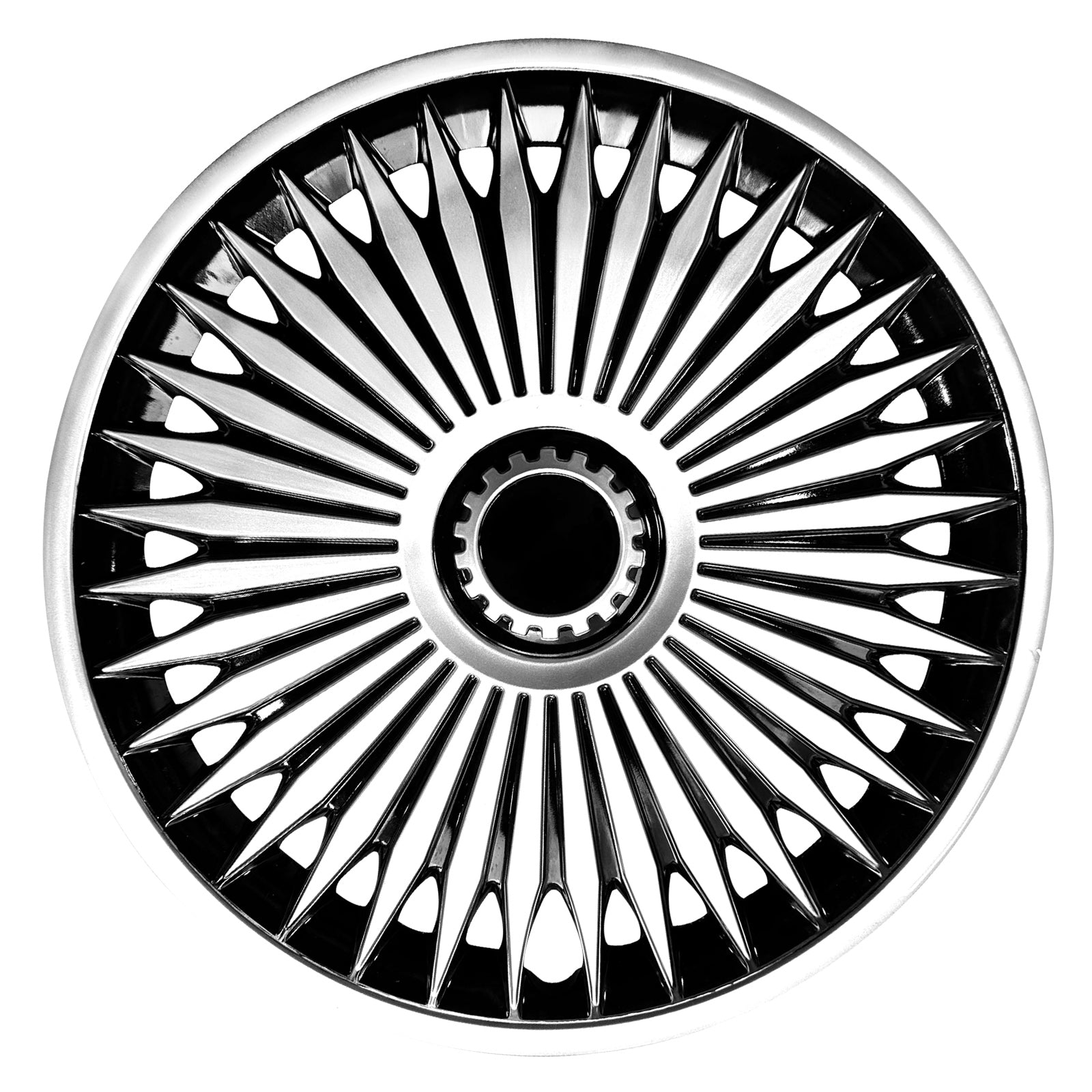 15" Blade Style Wheel Covers Hubcaps for Universal Fit R15 Tire Steel Wheels 4 PCS - MOTENIO