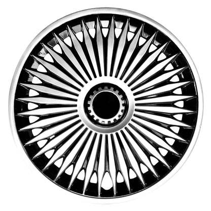 15" Blade Style Wheel Covers Hubcaps for Universal Fit R15 Tire Steel Wheels 4 PCS - MOTENIO