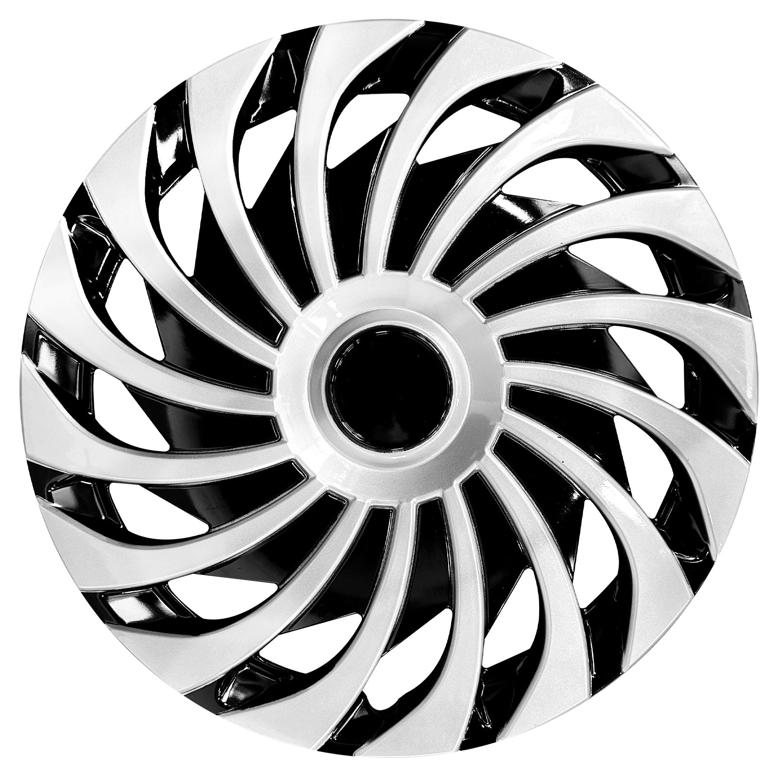 15" Cyclone Style Wheel Covers Hubcaps for Universal Fit R15 Tire Steel Wheels 4 PCS - MOTENIO