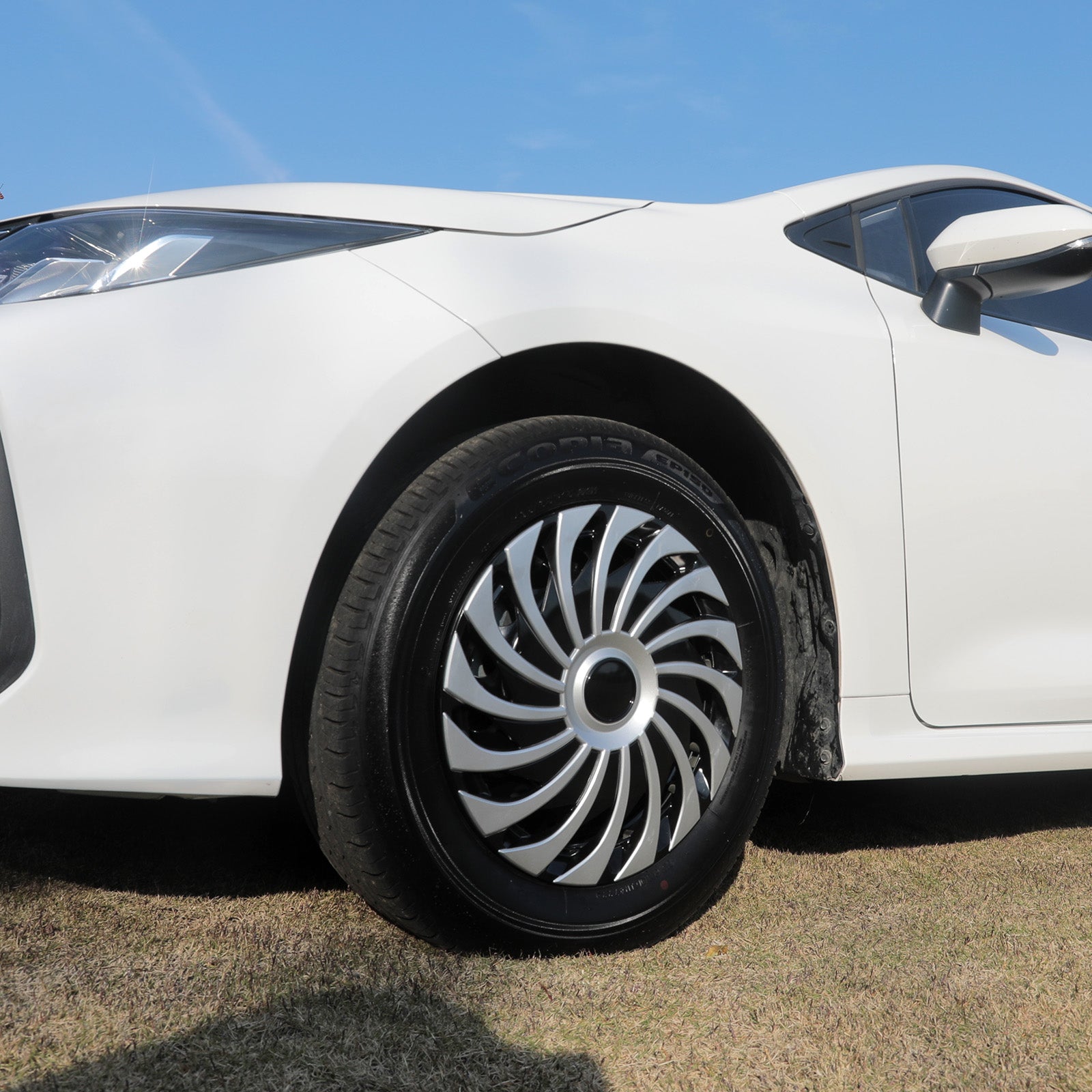 15" Cyclone Style Wheel Covers Hubcaps for Universal Fit R15 Tire Steel Wheels 4 PCS - MOTENIO