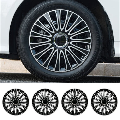 15" Dagger Style Wheel Covers Hubcaps for Universal Fit R15 Tire Steel Wheels 4 PCS - MOTENIO