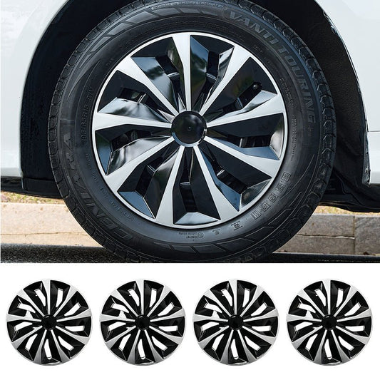 15" Knife Style Wheel Covers Hubcaps for Universal Fit R15 Tire Steel Wheels 4 PCS - MOTENIO