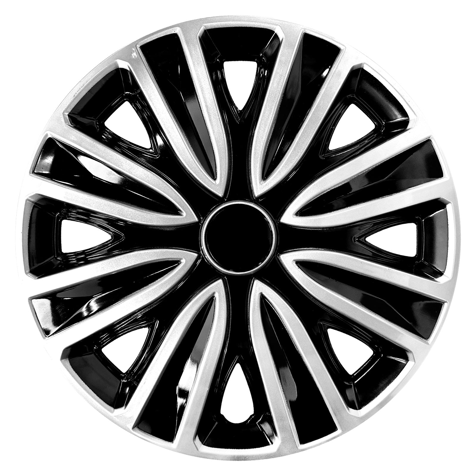 15" Sword Style Wheel Covers Hubcaps for Universal Fit R15 Tire Steel Wheels 4 PCS - MOTENIO