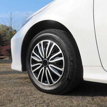 15" Sword Style Wheel Covers Hubcaps for Universal Fit R15 Tire Steel Wheels 4 PCS - MOTENIO