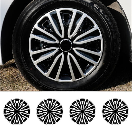 15" Sword Style Wheel Covers Hubcaps for Universal Fit R15 Tire Steel Wheels 4 PCS - MOTENIO
