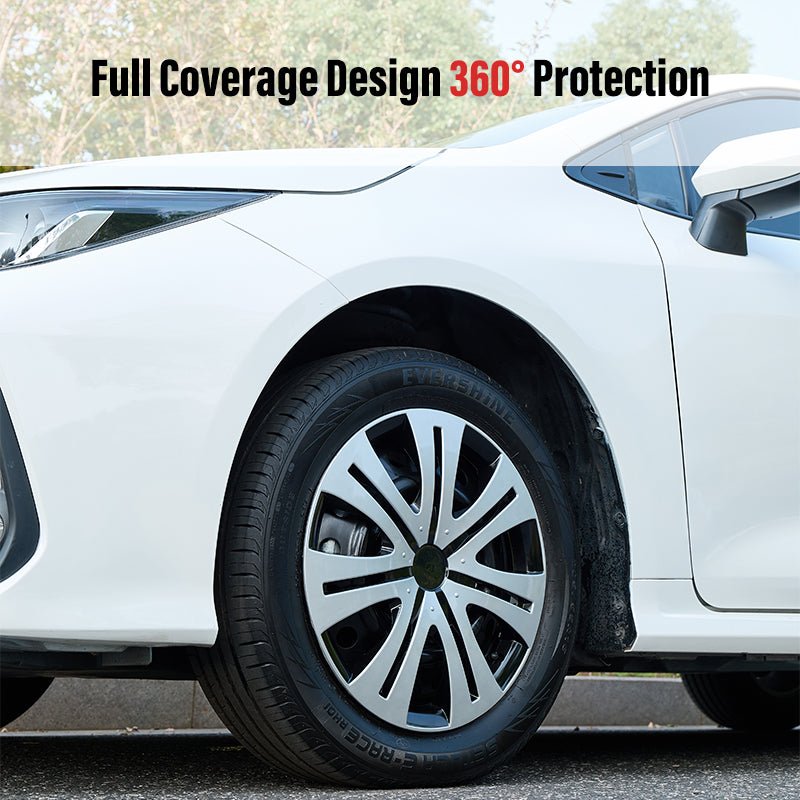 16" Shield Style Wheel Covers Hubcaps for Universal Fit R16 Tire Steel Wheels 4 PCS - MOTENIO