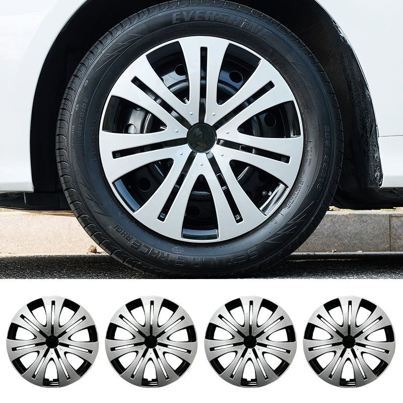 16" Shield Style Wheel Covers Hubcaps for Universal Fit R16 Tire Steel Wheels 4 PCS - MOTENIO