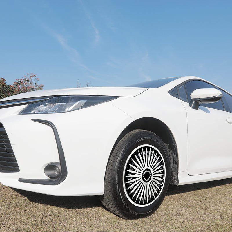 17" Blade Style Wheel Covers Hubcaps for Universal Fit R17 Tire Steel Wheels 4 PCS - MOTENIO