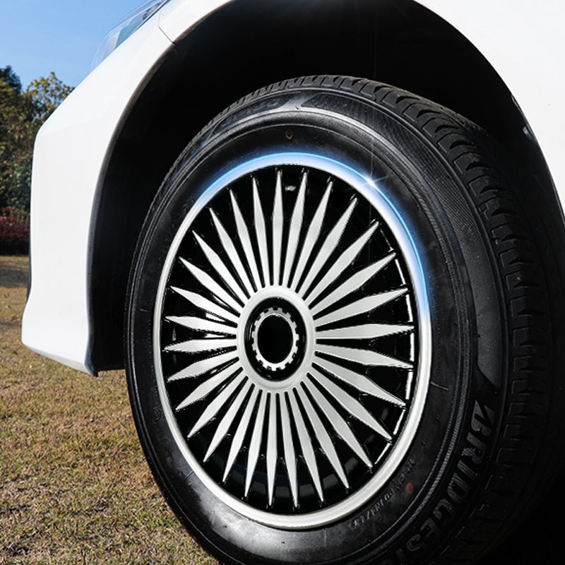 17" Blade Style Wheel Covers Hubcaps for Universal Fit R17 Tire Steel Wheels 4 PCS - MOTENIO