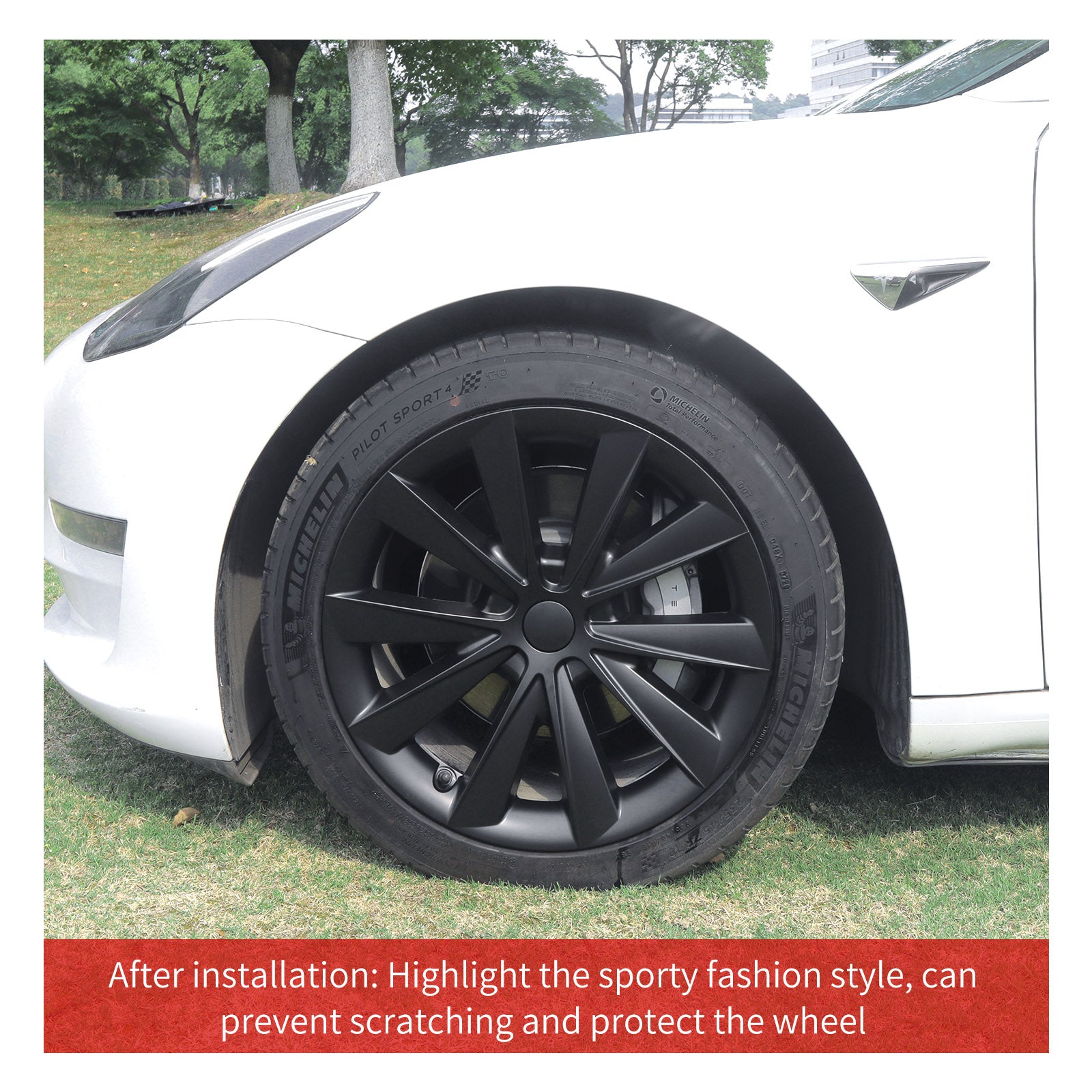 18'' Blade Style Wheel Cover for Tesla Model 3 - MOTENIO