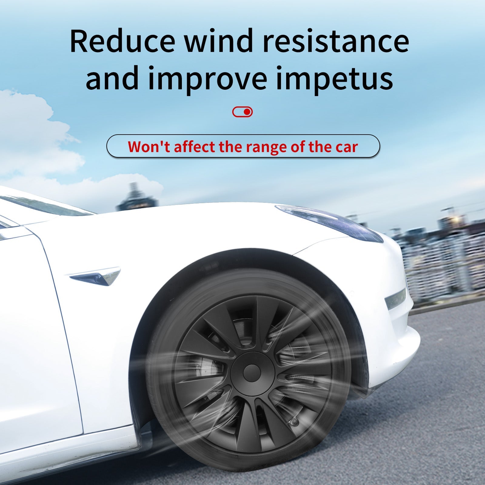 18'' Knife Style Wheel Cover for Tesla Model 3 - MOTENIO