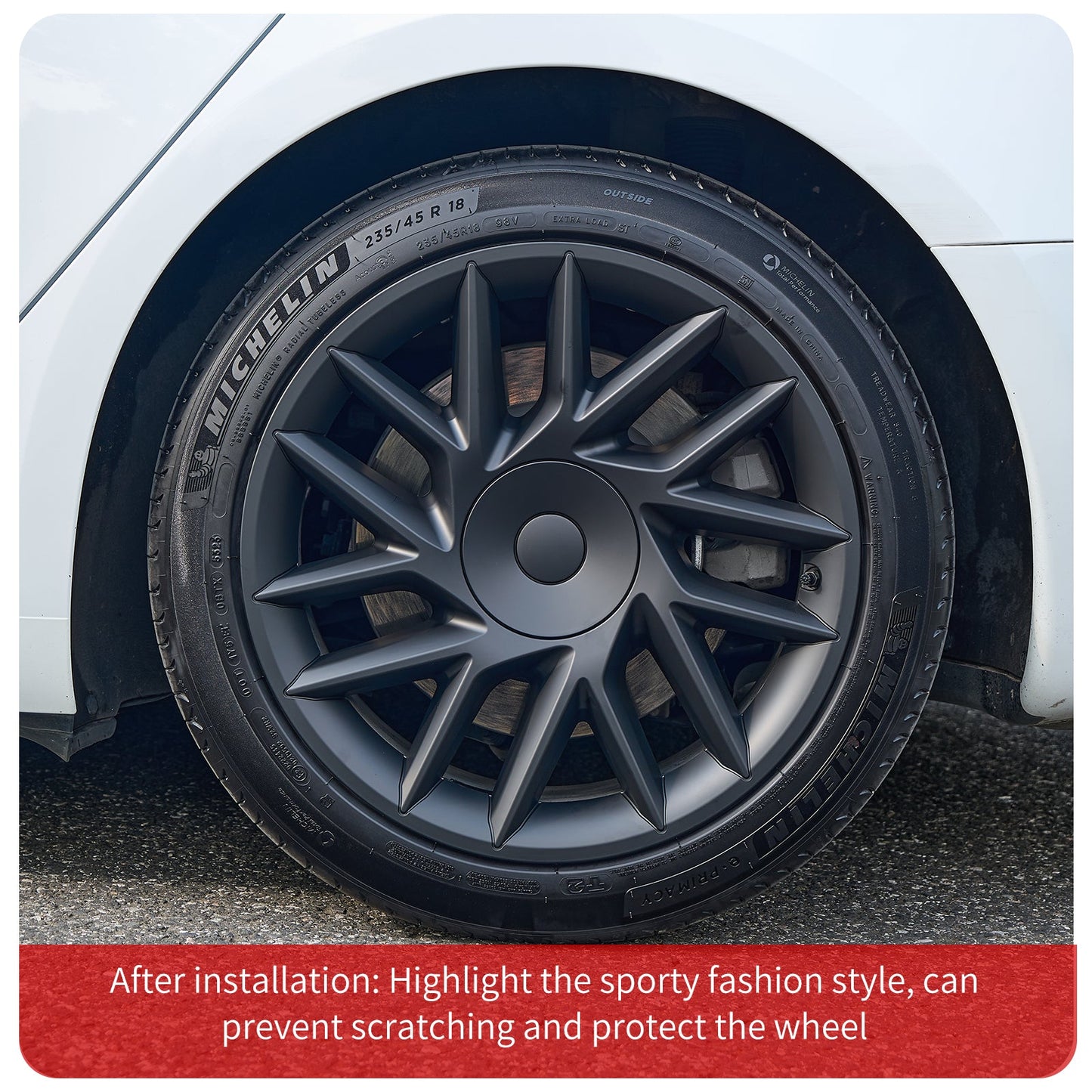 18'' Sporty Style Wheel Cover for Tesla Model 3 Highland 2023 - 2024 Year - MOTENIO