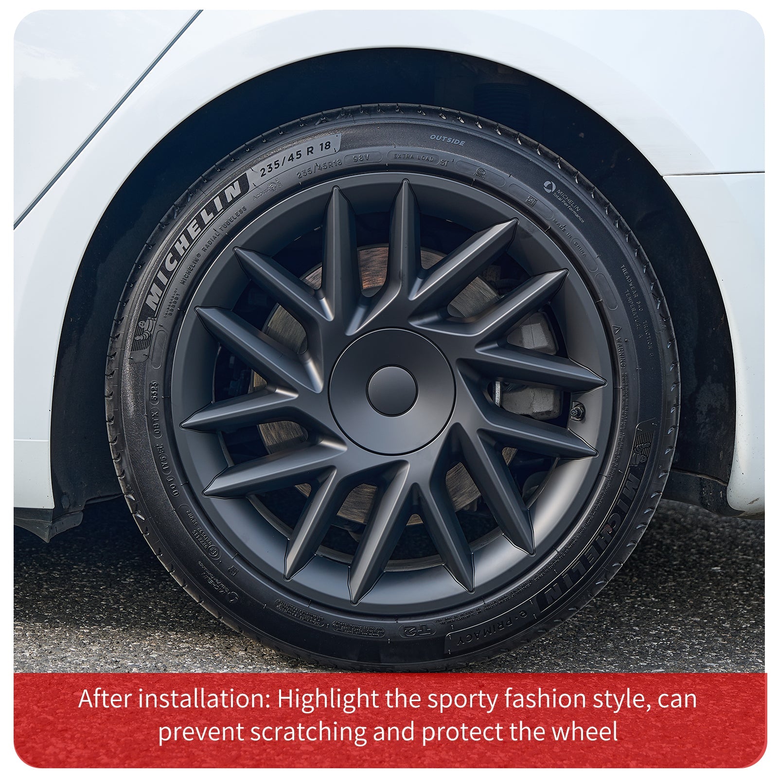 18'' Sporty Style Wheel Cover for Tesla Model 3 Highland 2023 - 2024 Year - MOTENIO