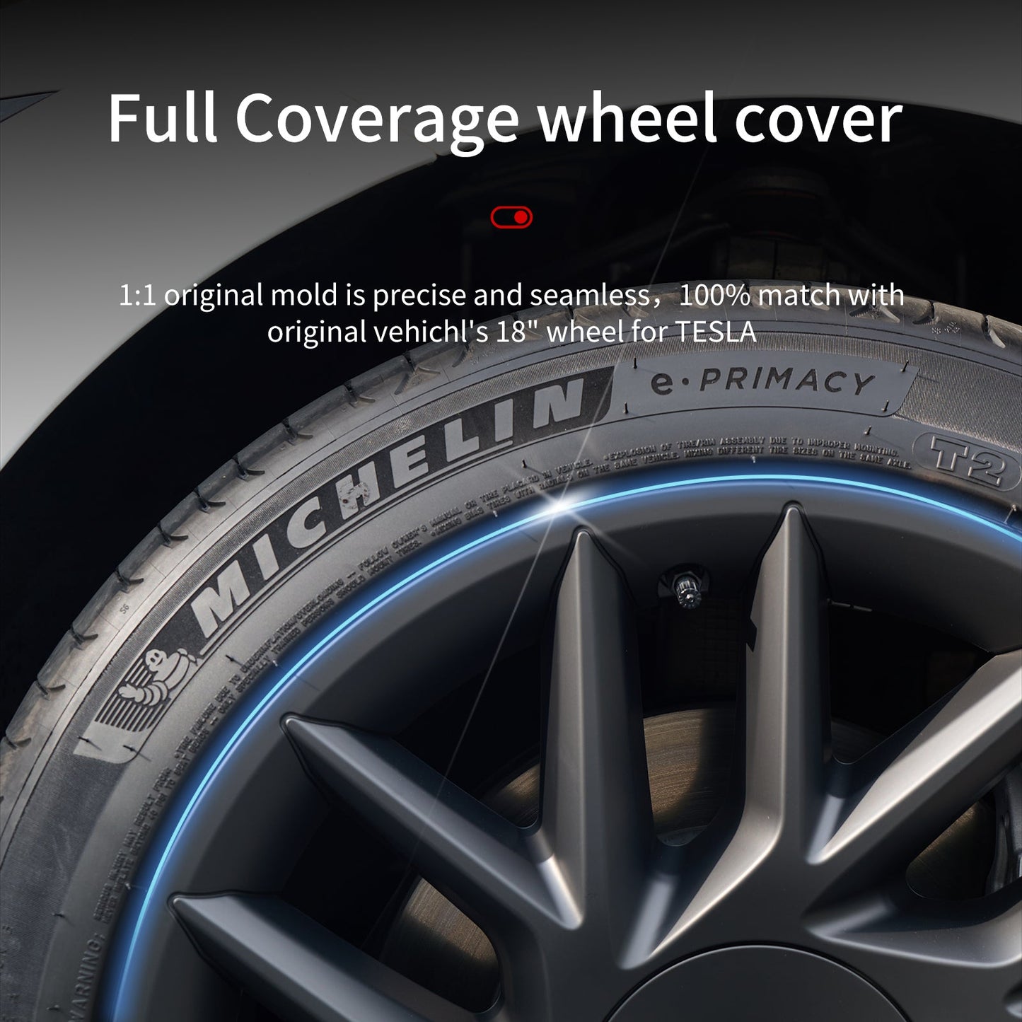 18'' Sporty Style Wheel Cover for Tesla Model 3 Highland 2023 - 2024 Year - MOTENIO
