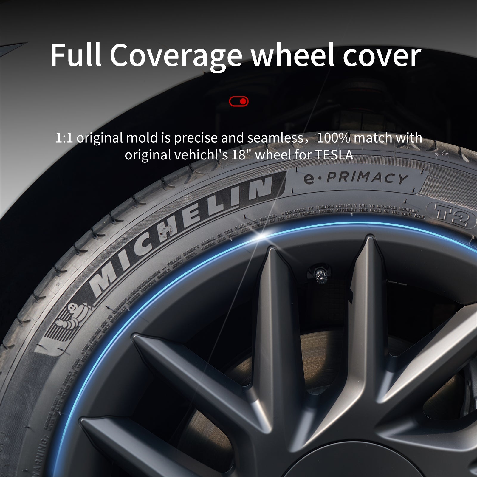 18'' Sporty Style Wheel Cover for Tesla Model 3 Highland 2023 - 2024 Year - MOTENIO