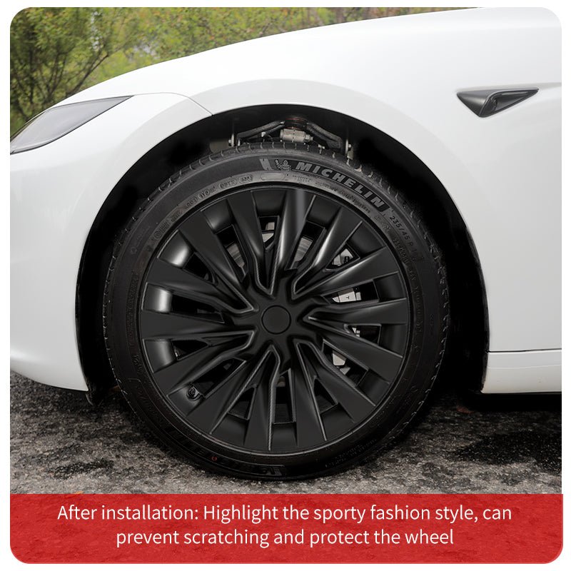 18'' Turbine Style Wheel Cover Hubcap for Tesla Model 3 Highland 2023 - 2024 Year - MOTENIO